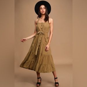 Free people catch the breeze midi dress